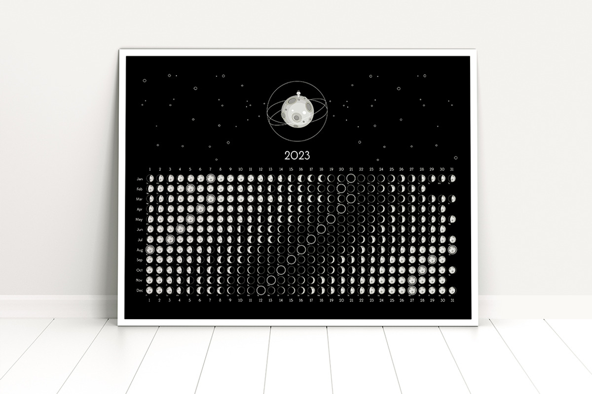 Moon Calendar 2023 Classic, a Stationery Template by land art (Photo 7 of 9)