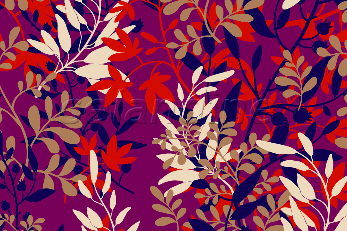 Herbalism - purple, a Pattern Graphic by celandine (Photo 1 of 2)