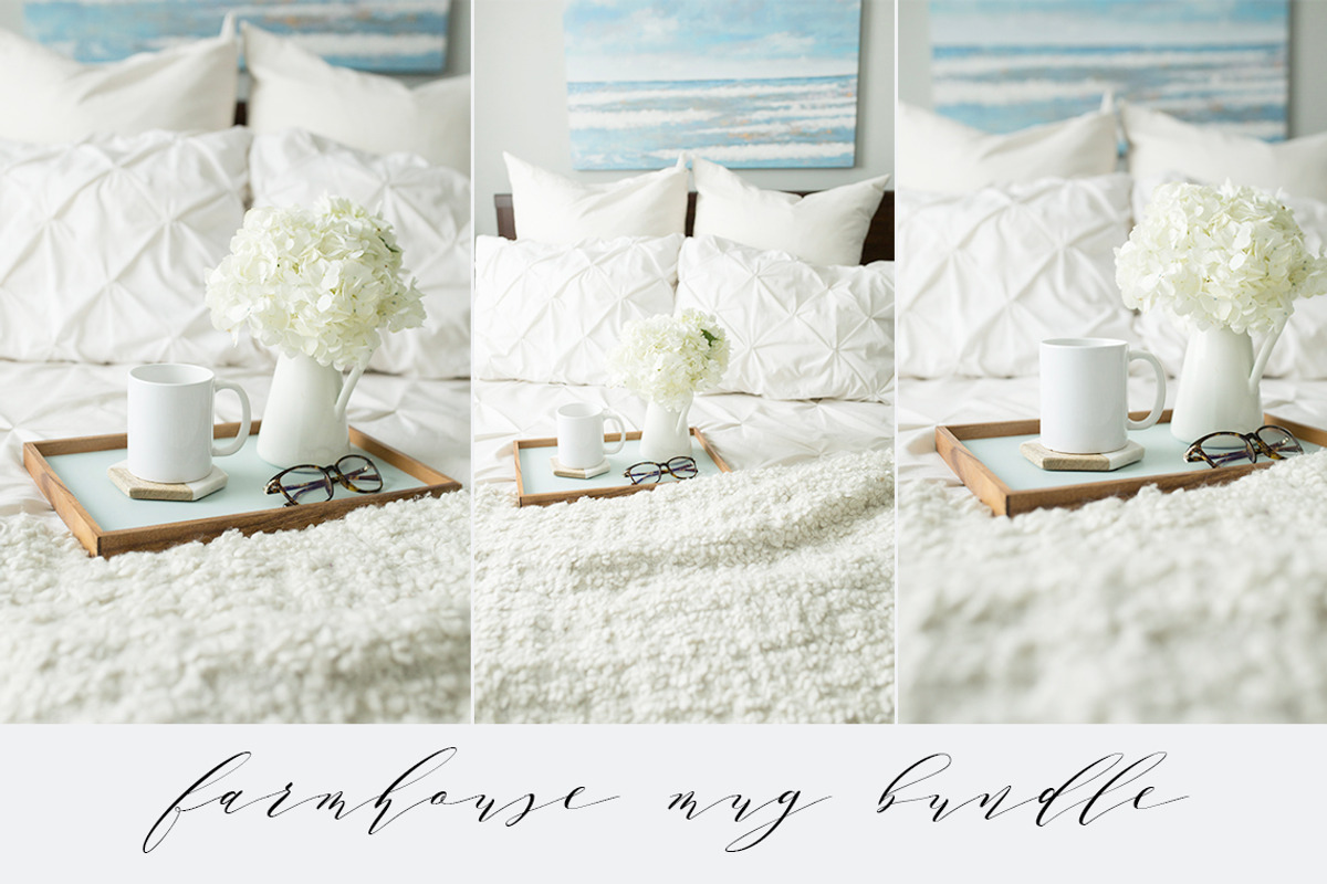 Farmhouse Mug Mockup Bundle, a Product Mockup by daintydarling (Photo 1 of 2)