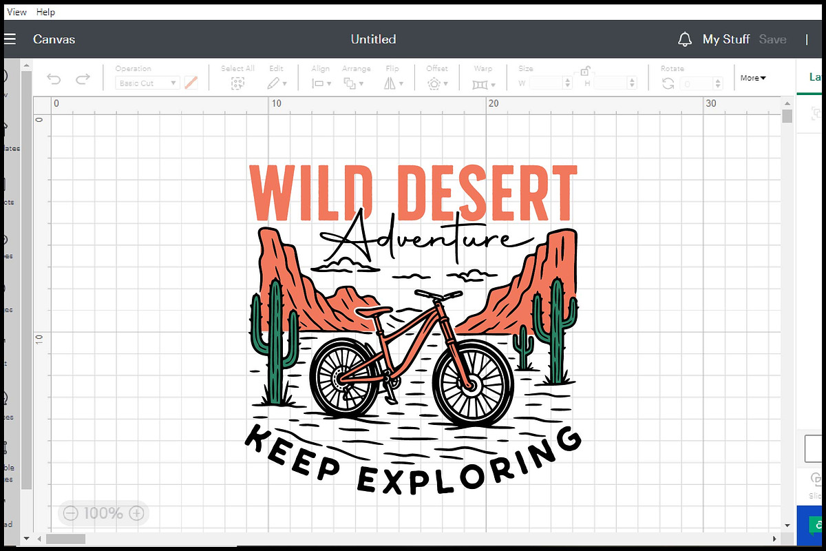 Wild Desert Adventure Bike SVG, an Object Graphic by BeeCraftR (Photo 1 of 4)