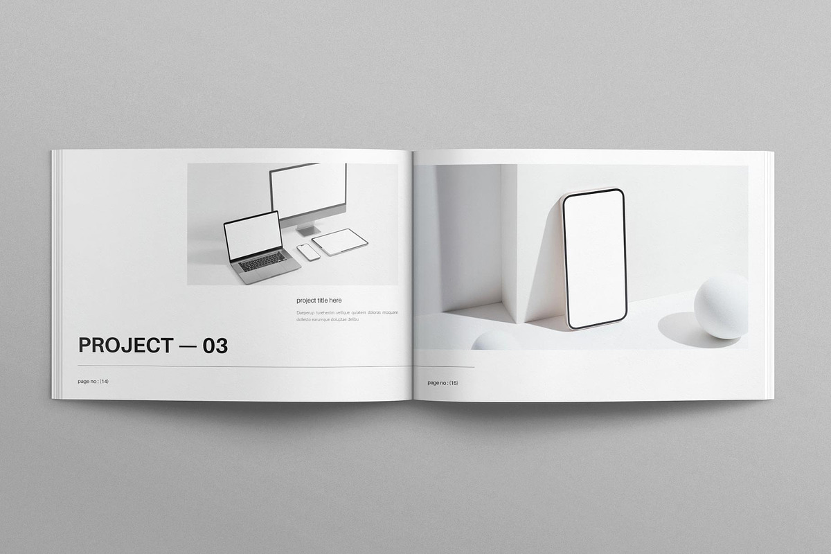 Minimalist Portfolio Landscape, a Brochure Template by E-Type (Photo 6 of 7)