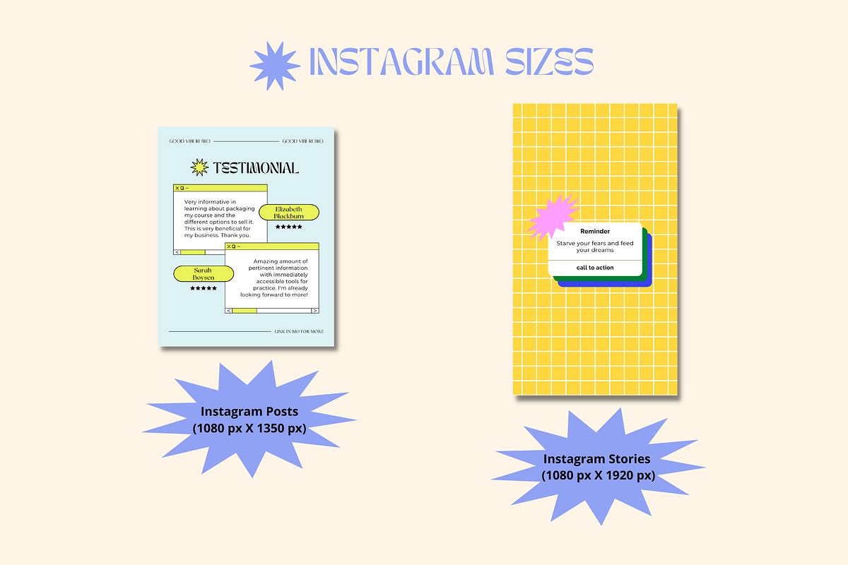 Retro Pink & Purple Canva Insta Pack, a Social Media Template by Guavamelo Studio (Photo 16 of 17)