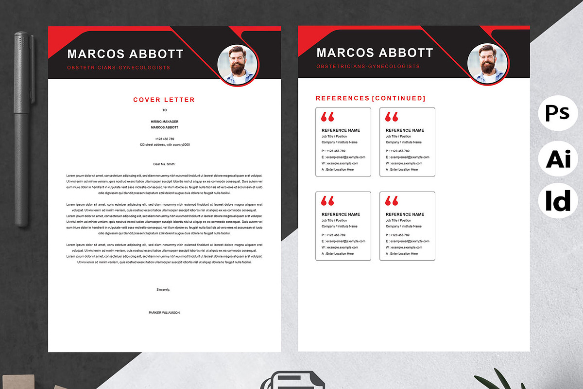 Modern Resume Layout, a Resume Template by Attractive Resume (Photo 3 of 3)