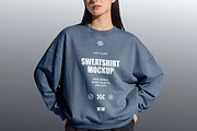 Women's Sweatshirt Mockup, a Hoody Mockup by Design Squad (Thumbnail 4 of 4)