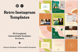 60 Retro Instagram Post Templates