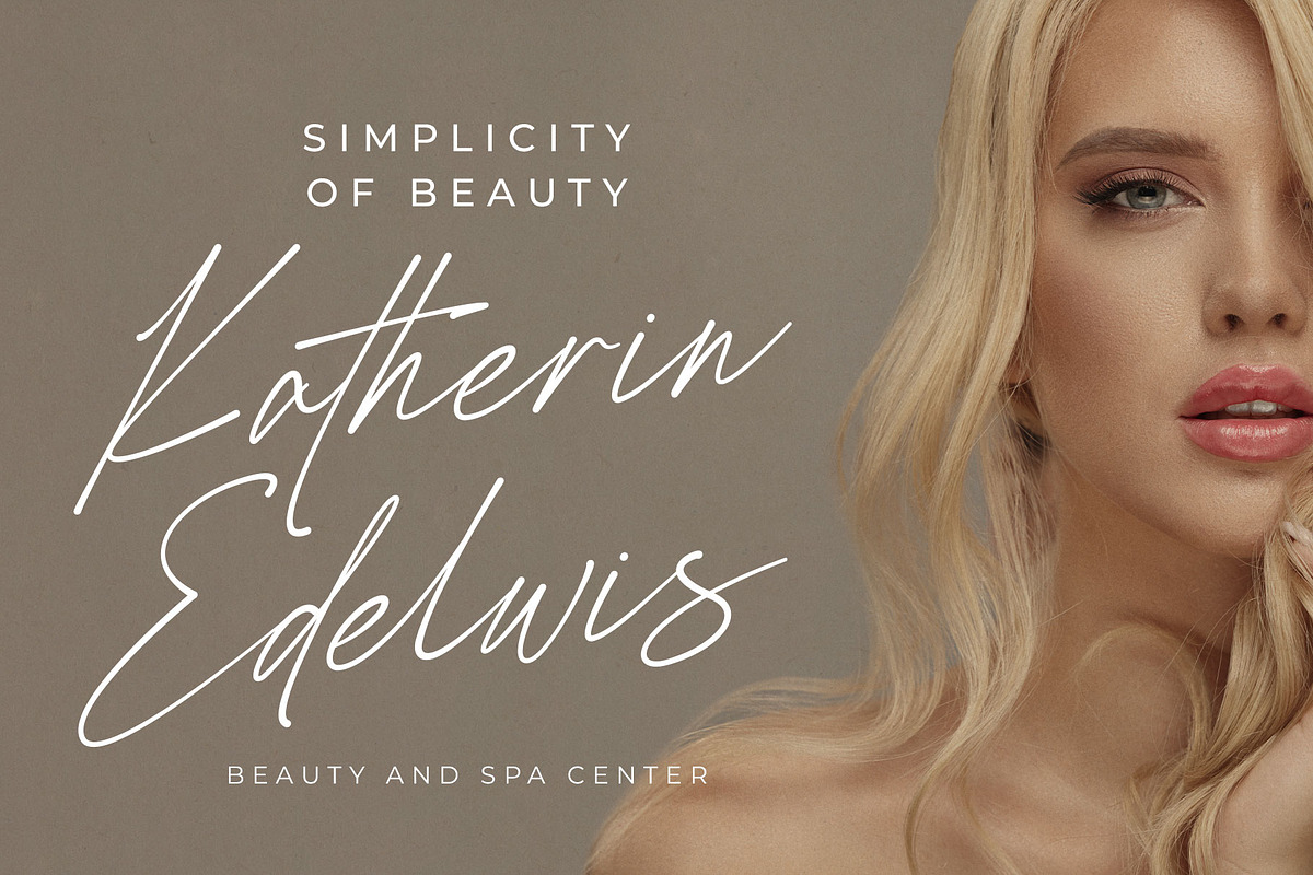 Batherga Signature Font, a Script Font by RantautypeStudio (Photo 10 of 17)