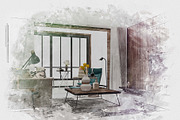 Exterior Watercolor Effect Bundle, an Action Add-On by MRI STUDIO (Thumbnail 5 of 24)