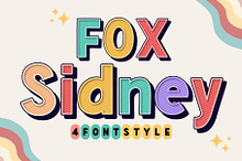 Fox Sidney : 4 Font Style