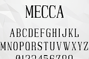 Mecca Typeface, a Serif Font by TWLV27 (Thumbnail 1 of 2)