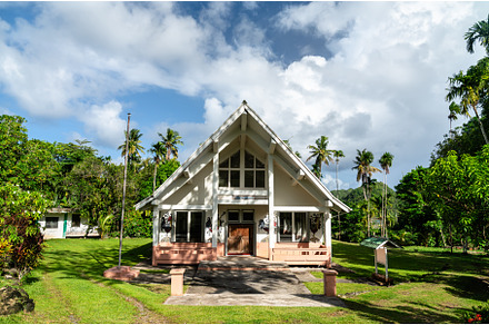 Bai ra Mlengl, a traditional Palauan, an Architecture Photo by Leonid Andronov