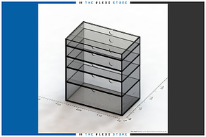 5 Drawer Makeup Organizer 01