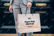 Premium Paper Shopping Bag Mockup Se, a Merchandise Mockup by Elite Mockups (Thumbnail 2 of 3)