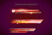 Lower thirds, a Work Illustration by El Design (Thumbnail 3 of 5)