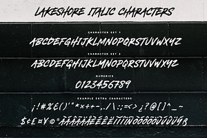 Lakeshore Brush Font