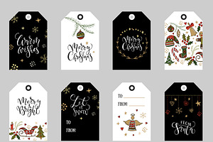 Christmas tags, labels & badges set, a Templates & Theme by Svetlana Kurako