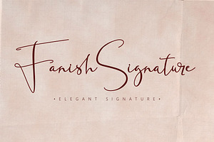 Fanish Elegant Signature Font