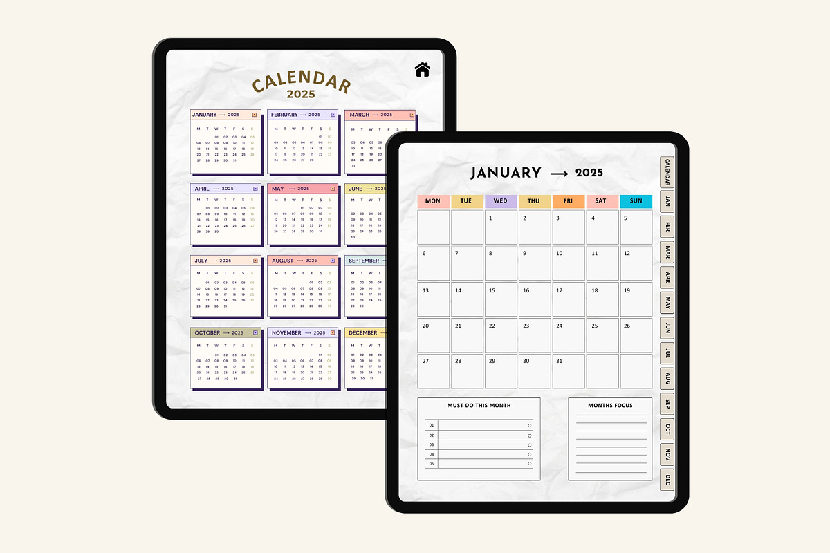 2025-2026 Digital Vision Board Plann, a Stationery Template by Designmela01 (Photo 3 of 8)
