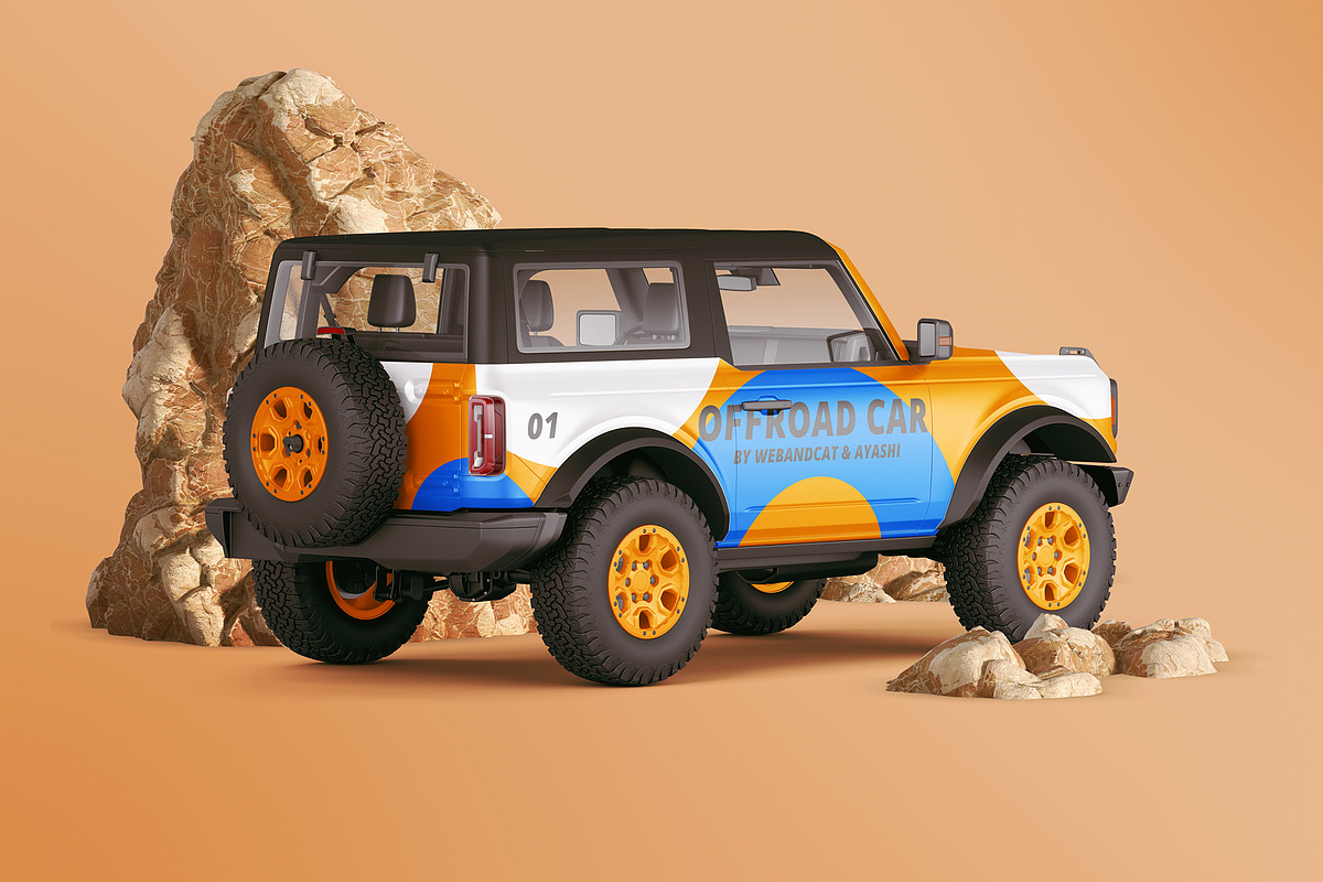 SUV Car Mockup, an Advertising Mockup by WebAndCat (Photo 10 of 14)