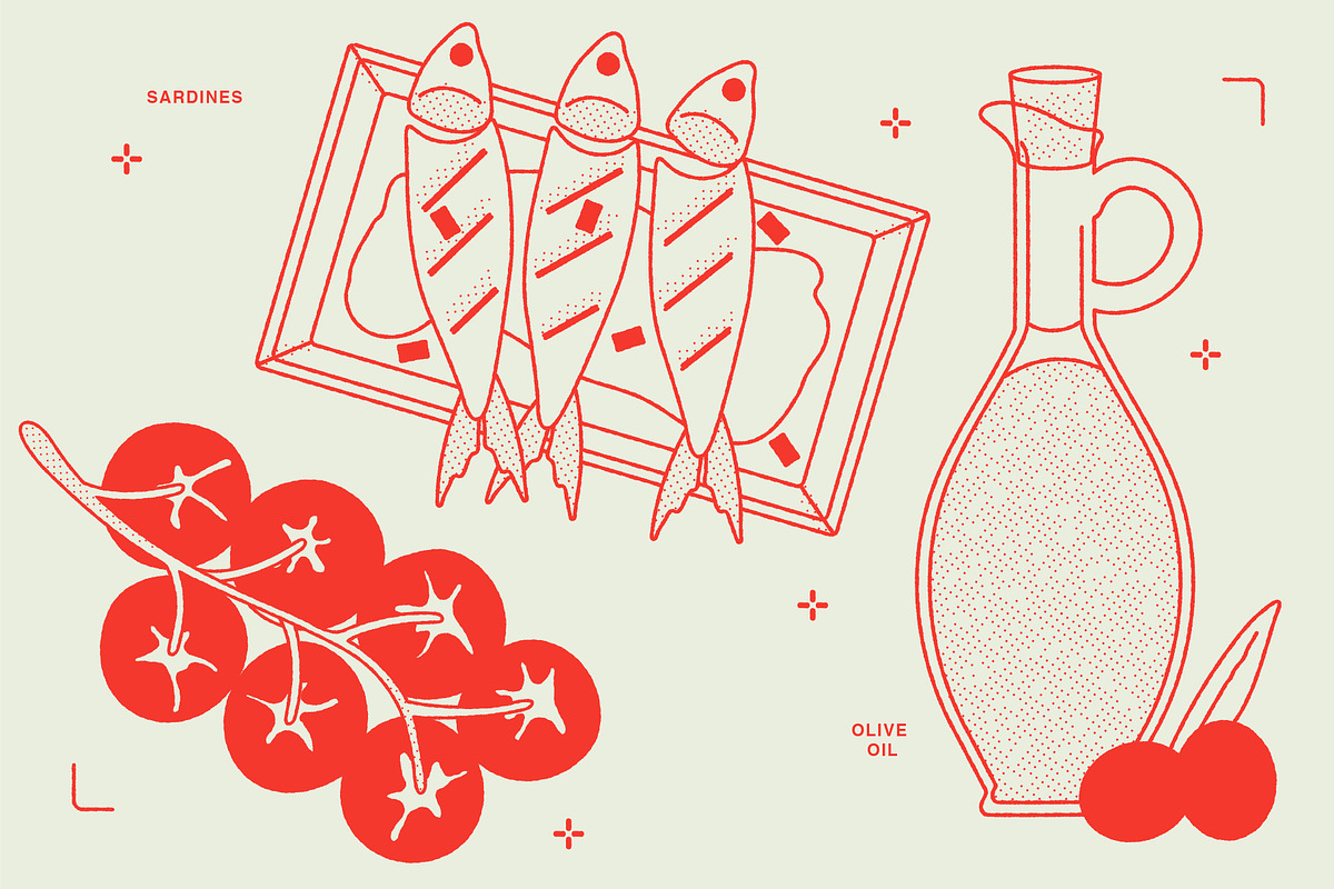 Italian Food Vector Illustrations, a Food Illustration by TheFoodAtlas (Photo 11 of 16)