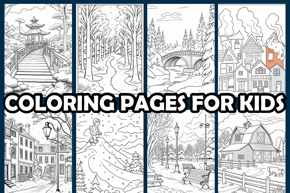 Fun Winter Activity Coloring Pages, an Animal Illustration by maggiesar (Photo 3 of 4)
