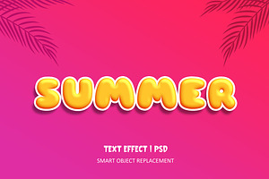 Summer Text Effect Psd