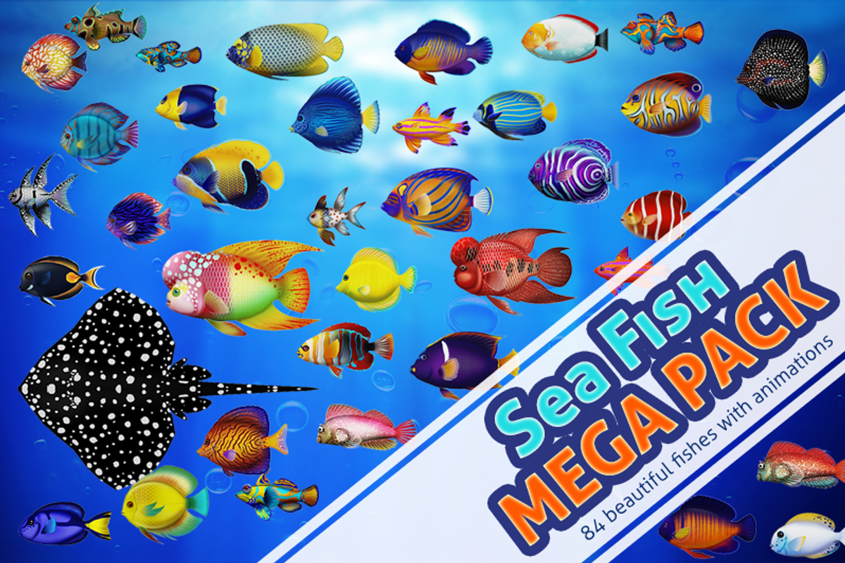 Sea Fish Mega Pack, an Animal 3D Model by Souchenki (Photo 1 of 13)