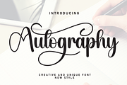 Autography | Script Font, a Handwritten Font by Scratchones (Thumbnail 1 of 9)