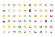 60 Files and Folders Flat Icons, a Duotone Icon by Creative Stall (Thumbnail 2 of 2)