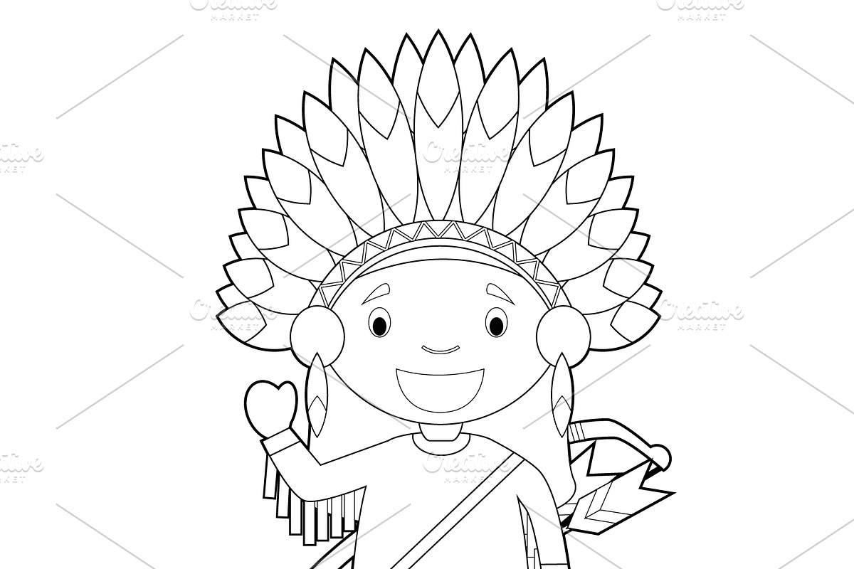 125x Kids of the World for Coloring, an Education Illustration by asantosg (Photo 22 of 23)
