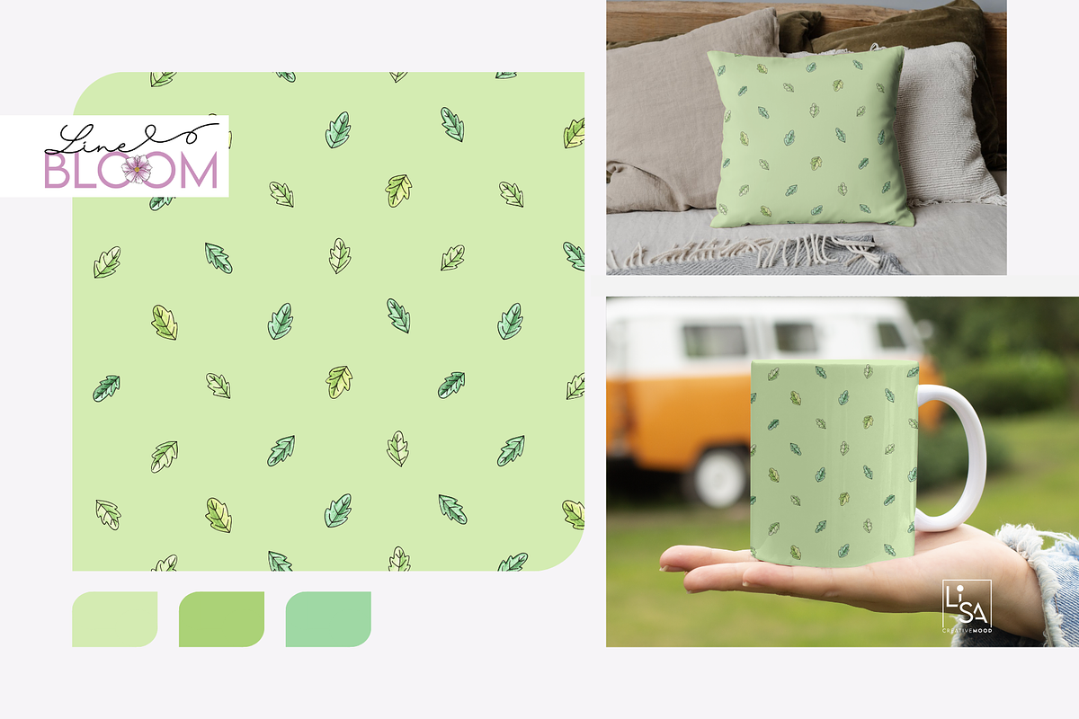 LINE BLOOM | Pattern Collection, a Pattern Graphic by LiSA Creative Mood (Photo 6 of 10)