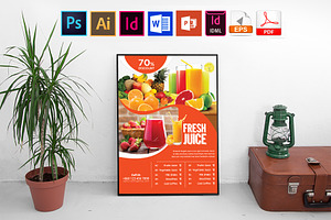 Poster Fruit Juice Menu Vol-03