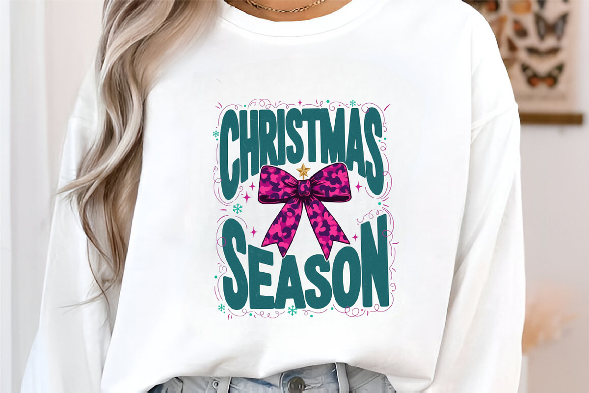 Christmas Season PNG, Leopard Bow Ch, an Illustration by designcity5 (Photo 1 of 8)