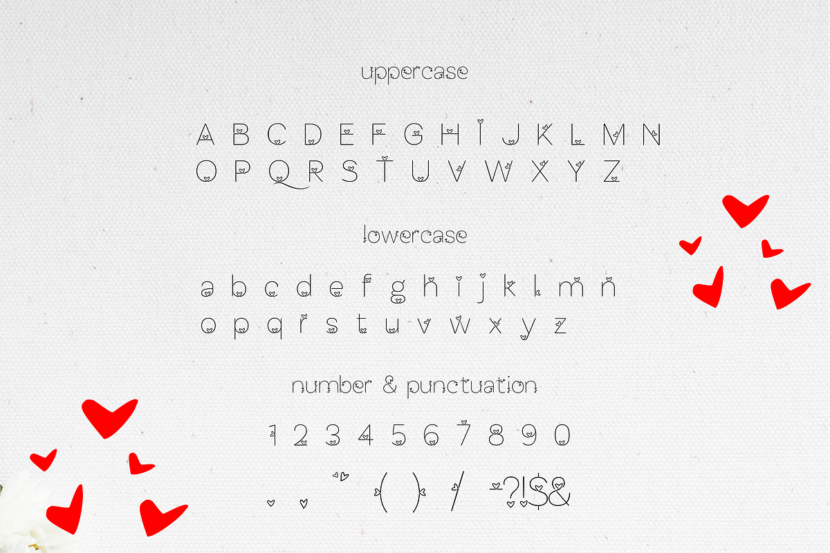 Lhove Font preview 4