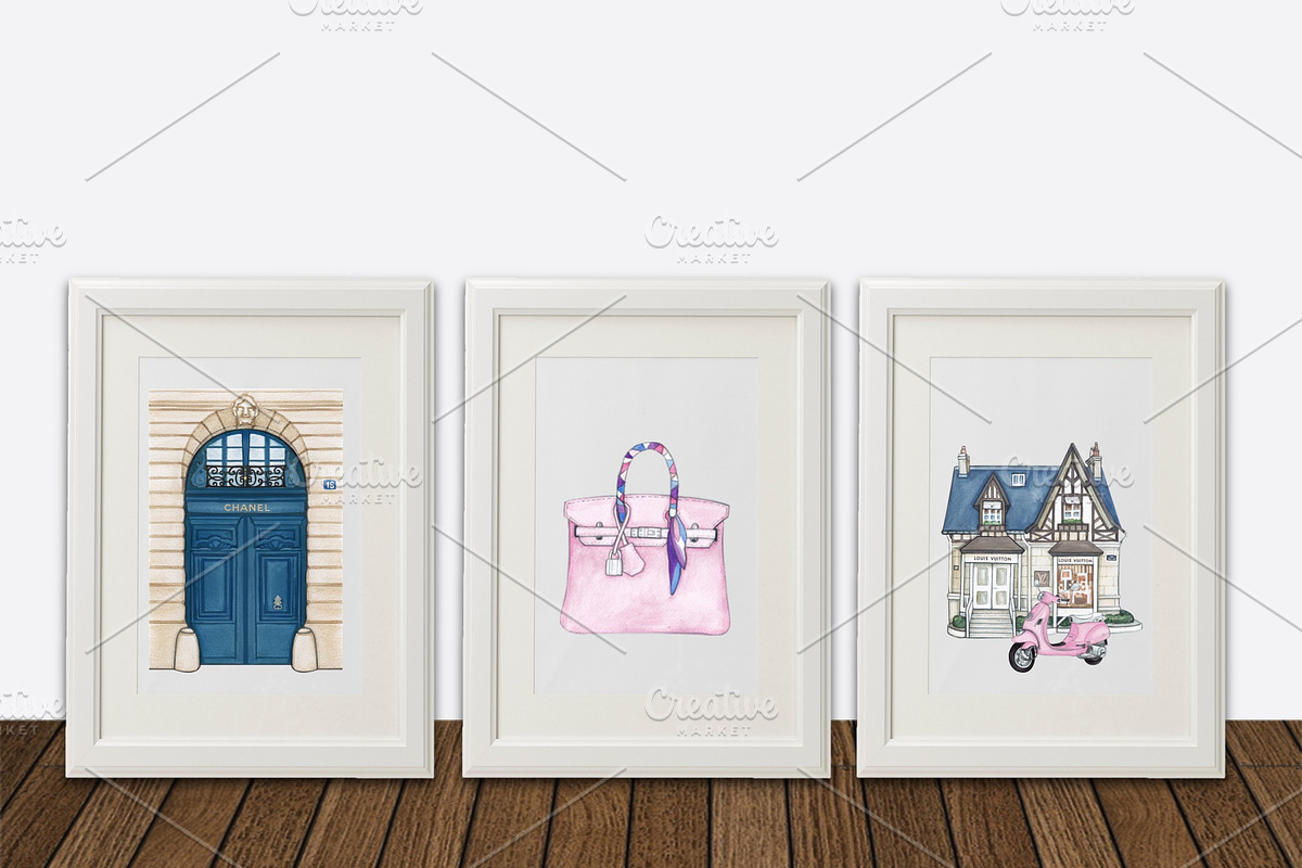 Luxury Fashion St. Cliparts Images, an Illustration by Whimseez (Photo 4 of 4)