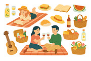 Spring Picnic, a Seasonal Illustration by ananastya (Thumbnail 8 of 10)