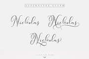 Sydnee Modern Calligraphy Font, a Script Font by AQR Studio (Thumbnail 8 of 11)