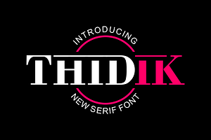 Thidik Font