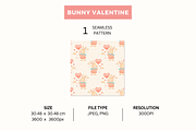 Bunny Valentine - Cream, a Pattern Graphic by Jaselvii Studio (Thumbnail 2 of 5)