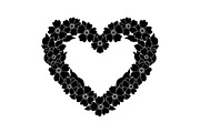 Floral Heart Frame Silhouette Pack, an Illustration by Artivon (Thumbnail 13 of 49)