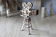 Retro Video Camera - Laser Cut File, an Object Graphic by VectorPainter (Thumbnail 3 of 16)