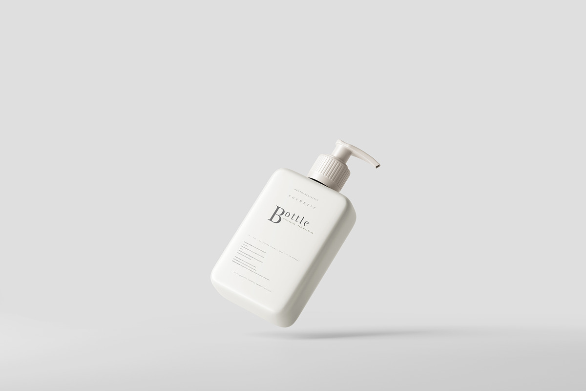 Square Pump Bottle Mockup, a Cups & Container Mockup by pmvch (Photo 2 of 10)