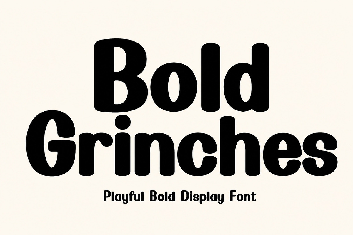 Bold Grinches, a Script Font by Wow Magic (Photo 4 of 5)