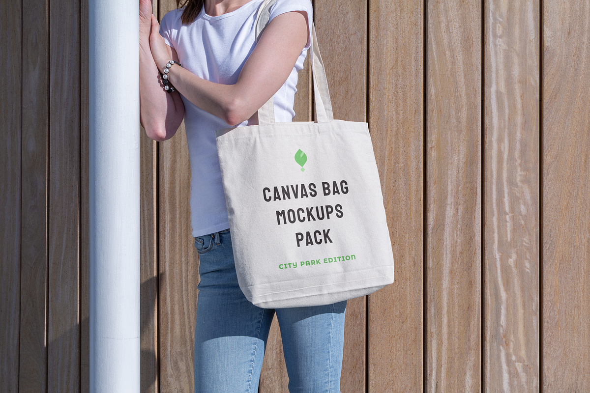 Canvas Bag Mockups - City Park Ed., a Shirt Mockup by BULBFISH (Photo 7 of 14)
