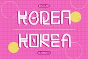 Gangmo - Korean Pop Display, a Sans Serif Font by Pandeka Studio (Thumbnail 5 of 9)