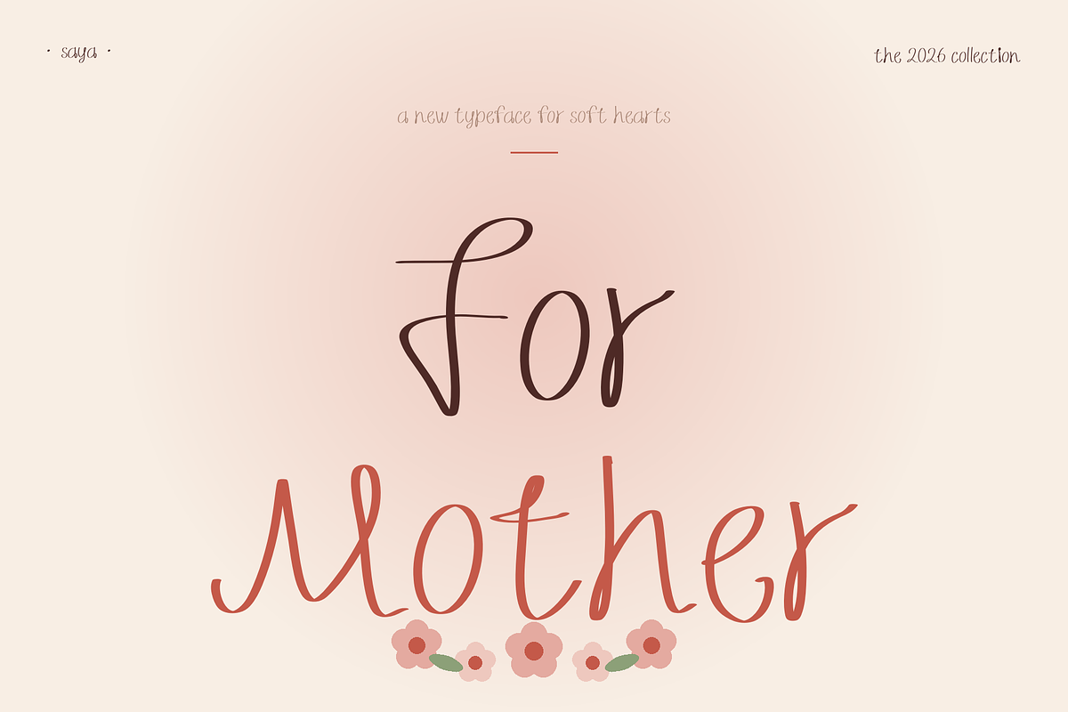 Saya — A Script for Tender Moments, a Handwritten Font by Lettra Studio (Photo 2 of 19)