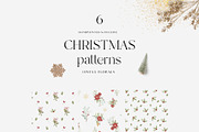 Christmas Floral watercolor graphics, a Decorative Illustration by Grace Noboa Illustrations (Thumbnail 9 of 15)