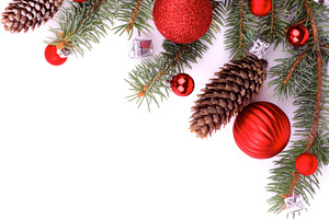 Christmas decoration containing frame, christmas, and fir cone