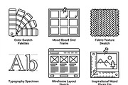 Interior Design Studio Icon Set, an Outline Icon by adenpinkstore (Thumbnail 11 of 12)