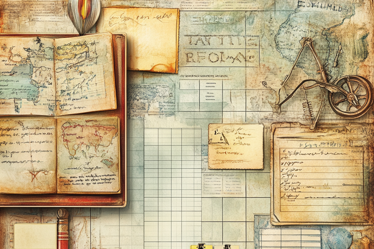 Master Planner Framework Scrapbook, a Background Graphic by Printable Treasure (Photo 4 of 8)