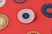 Set of Stickers Mockup, a Packaging Mockup by skybluecreative (Thumbnail 2 of 2)